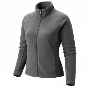 Columbia Dark Gray Women’s Fleece Full Zip Jacket Size M